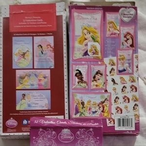 Used Disney Princess Valentine cards